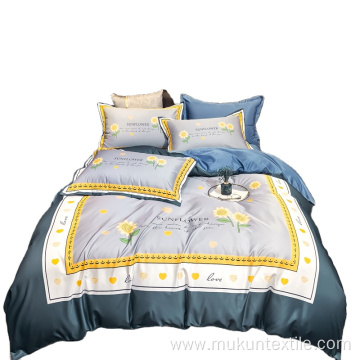 Microfiber Digital Printed bed sheet duvet cover bedding